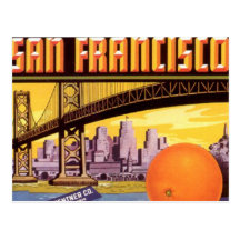 san francisco fruit postcards