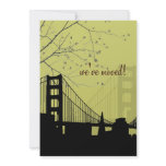 San Francisco/golden gate/announcement/DIY colour! invitations