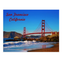 San Francisco Golden Gate Bridge Postcard
