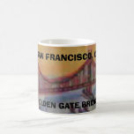 SAN FRANCISCO, GOLDEN GATE BRIDGE TASSES À CAFÉ