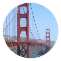San Francisco Golden Gate Round Stickers