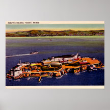 San Francisco, la Californie Alcatraz 1940 Posters