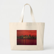 San Francisco Nitetime Skyline Tote Bags