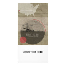 San Francisco Poster Custom Photo Card