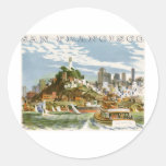 San Francisco Round Stickers