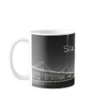 San Francisco skyline black white Mug
