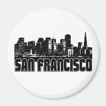 San Francisco Skyline Refrigerator Magnet
