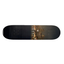 San Francisco Skyline Seen From Across The Bay Skateboard