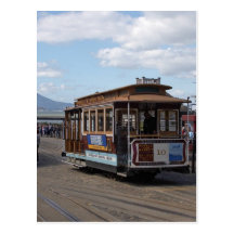 San Francisco Trolley Cars Postcard