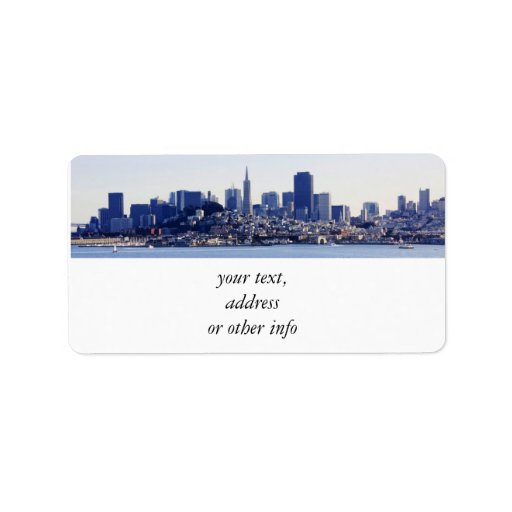 San Francisco View From the Bay Personalized Address Labels