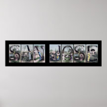 SAN JOSE Alphabet Letter Name Art Posters