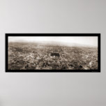 San Jose CA Aerial Photo 1906 Poster