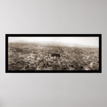 San Jose CA Aerial Photo 1906 Poster