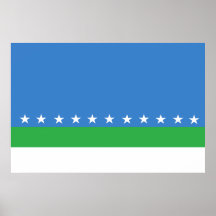 San Jose Costa Rica, Comoros flag Poster