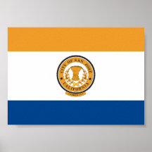 San Jose Flag Poster