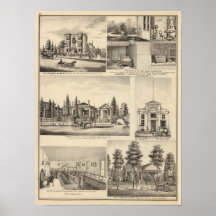 San Jose residences, businesses, college Posters