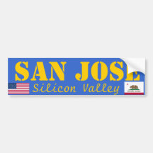 San Jose Silicon Valley Bumper Sticker