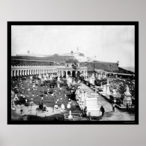 San Juan, Puerto Rico Cemetary 1894 Print