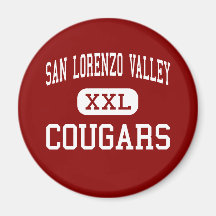 San Lorenzo Valley - Cougars - High - Felton Fridge Magnet