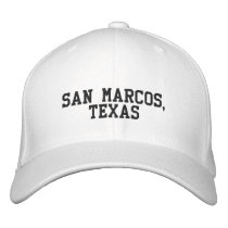 San Marcos, Texas Cap Embroidered Hat
