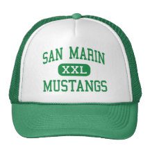 San Marin - Mustangs - High - Novato California Mesh Hat