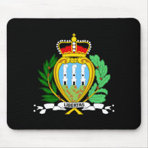 San Marino Coat of Arms Mousepads