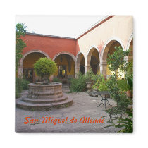 San Miguel de Allende Courtyard Refrigerator Magnet