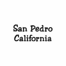 San Pedro California Embroidered Polo Shirt