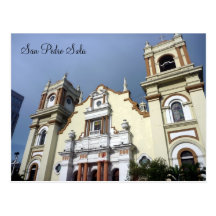 san pedro church postcard
