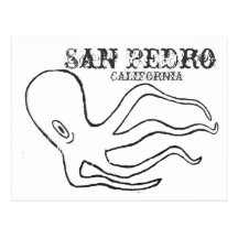 San Pedro Octopus Postcard