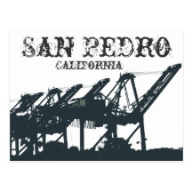 San Pedro Port of LA Stuff Post Card