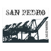 San Pedro Port of LA Stuff Postcard