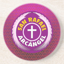 San Rafael Arcangel Beverage Coasters