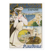 San Sebastian Espana Place Royale Post Cards