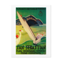 San Sebastian Vintage PosterEurope Post Cards