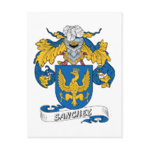Sanchez Family Crest Post Card
