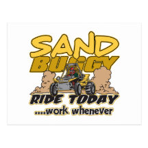 Sand Buggy Ride Today Postcard