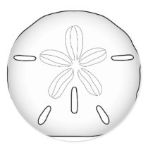 Sand Dollar Envelope Closures Stickers