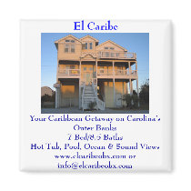 Sand Dollar Front View, El Caribe, Your Caribbe... Magnet