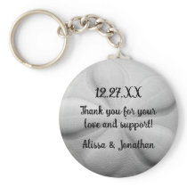Sand Dollar Personalized Key Ring Wedding Favour