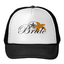 Sand Dollar Starfish Bride Trucker Hat