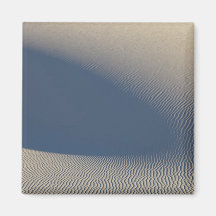 Sand dunes at White Sands National Monument in 4 Fridge Magnet