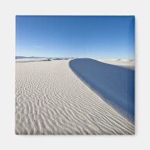 Sand dunes at White Sands National Monument in Refrigerator Magnets