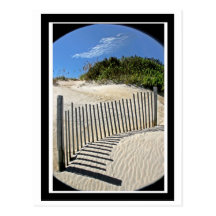 Sand fence post cards