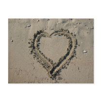 Sand Heart Post Cards