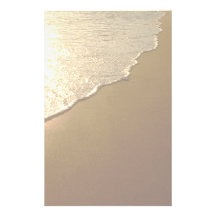 Sand on the Beach and Ocean Stationery