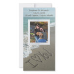 Sand Writing on the Beach, I Love You Photo Card photo cards
