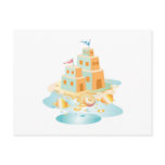Sandcastle Beach Wedding Theme Save The Date Cards Post Cards