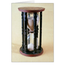 Sandglass, XVIIème siècle Carte De Vœux