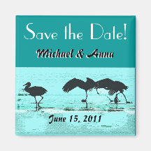 Sandhill Cranes Save the Date Magnet
